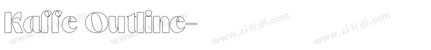 Kaffe Outline字体转换